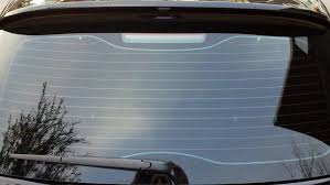 Lunette arrière fissurée